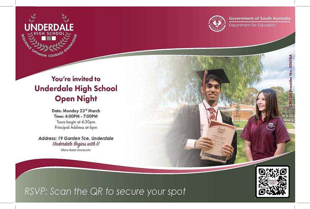 2026 Open Night Invitation